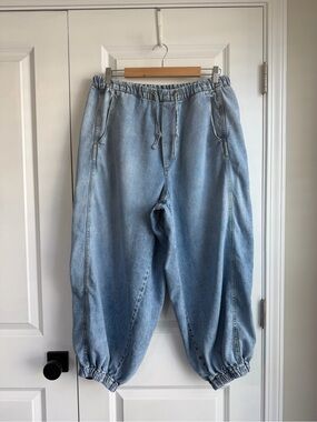 Anthropologie Pilcro Beachy High Rise Parachute Jeans Portimo Wash Size MP